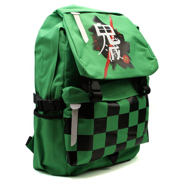 Tanjiro Kamado Pattern Kanji - Demon Slayer 17" School Backpack