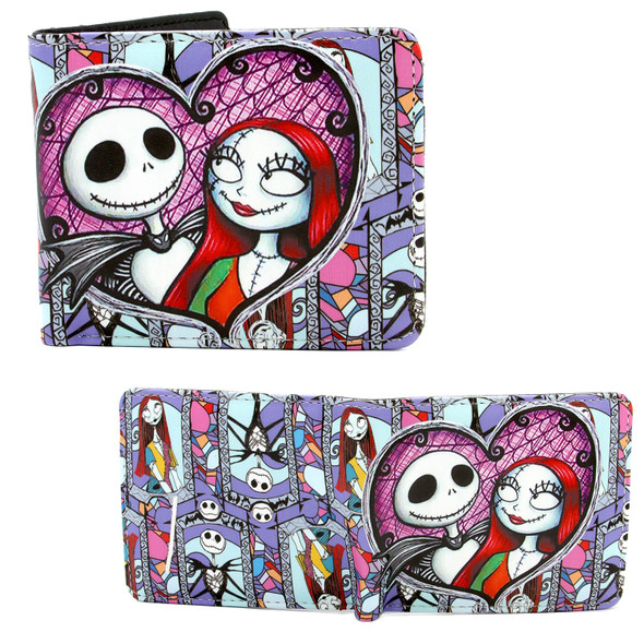 Jack and Sally - Nightmare Before Christmas 4x5" BiFold Wallet Jack and Sally - Nightmare Before Christmas 4x5" BiFold Wallet