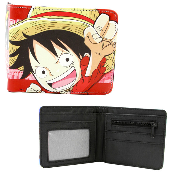 Chibi Kid Monkey D. Luffy - One Piece 4x5" BiFold Wallet Chibi Kid Monkey D. Luffy - One Piece 4x5" BiFold Wallet