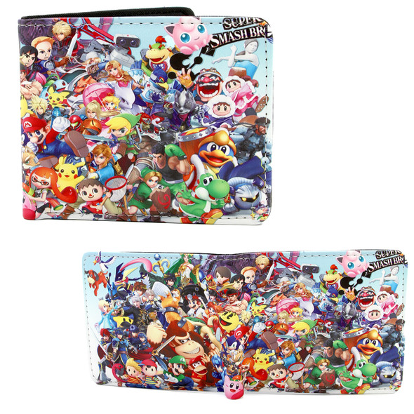 Super Smash Brothers - Super Mario Bros 4x5" BiFold Wallet Super Smash Brothers - Super Mario Bros 4x5" BiFold Wallet