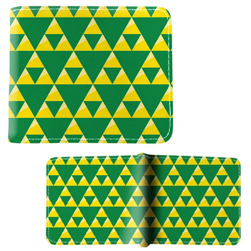 Triforce Green Pattern - The Legend of Zelda 4x5" BiFold Wallet