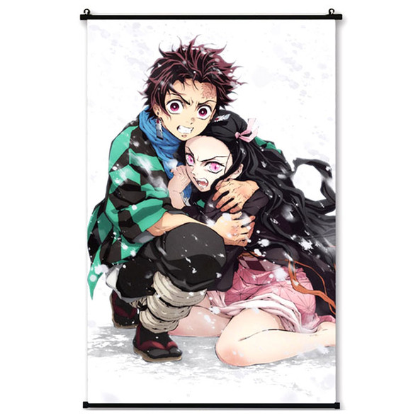 Tanjiro Protecting Sister - Demon Slayer 23x35" Wall Scroll