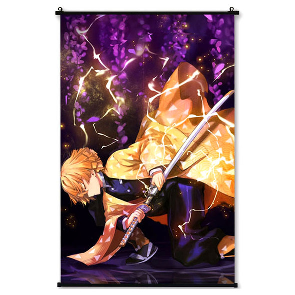 Zenitsu Agatsuma 1st Form - Demon Slayer 23x35" Wall Scroll