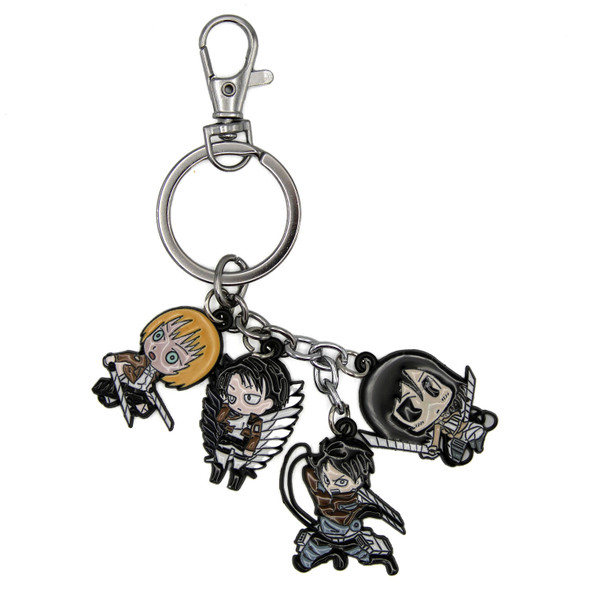 Chibi Levi Eren Armin Mikasa - Attack on Titan 4 Pcs. Keychain Chibi Levi Eren Armin Mikasa - Attack on Titan 4 Pcs. Keychain