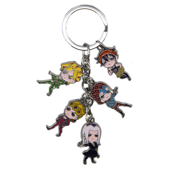 Golden Wind Characters - Jojo's Bizarre Adventure 5 Pcs. Keychain
