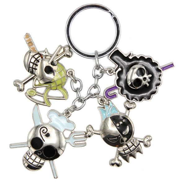 Jolly Roger Skull Col. B - One Piece 4 Pcs. Keychain Jolly Roger Skull Col. B - One Piece 4 Pcs. Keychain