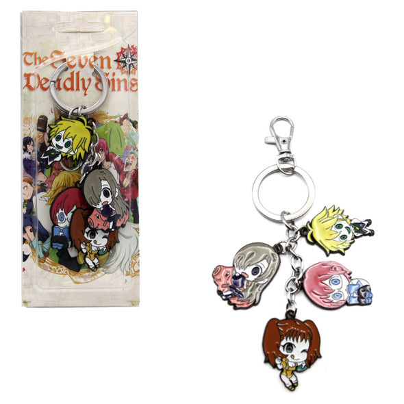 Meliodas Gowther Diane Elizabeth - Seven Deadly Sins 4 Pcs. Keychain