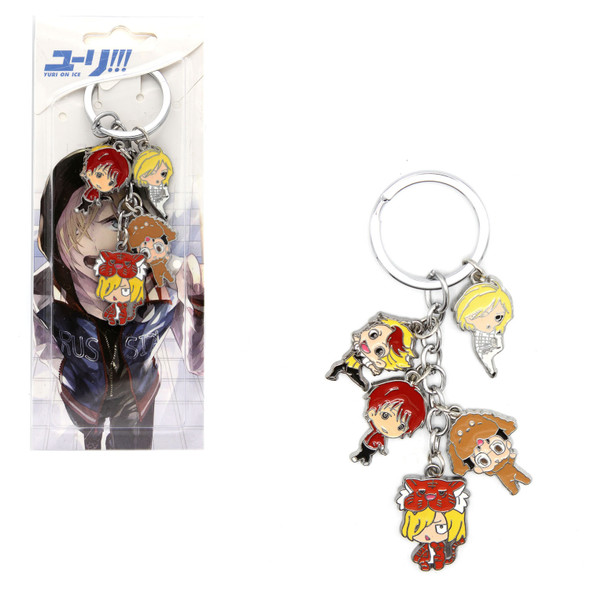 Chibi Characters Col. A - Yuri on Ice 5 Pcs. Keychain