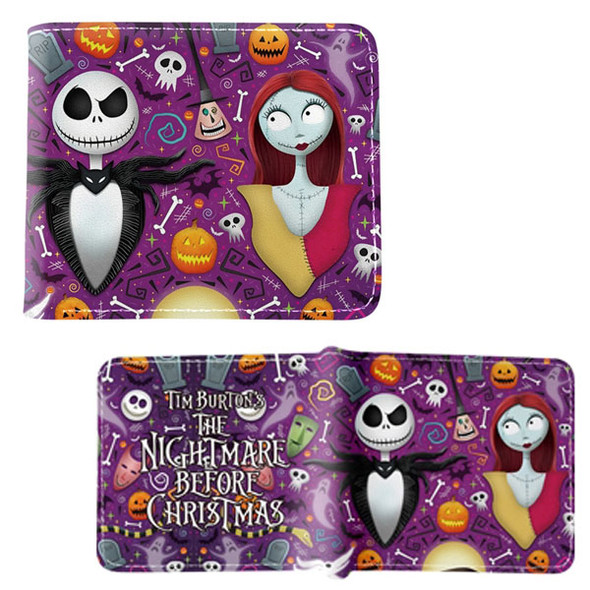 Jack Sally Skeletons - Nightmare Before Christmas 4x5" BiFold Wallet
