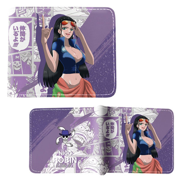 Nico Robin Style A - One Piece 4x5" BiFold Wallet Nico Robin Style A - One Piece 4x5" BiFold Wallet