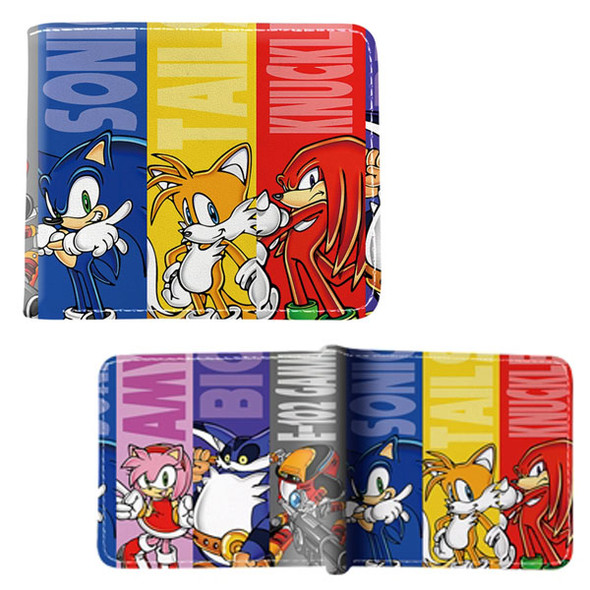 Sonic Characters Banners - Sonic 4x5" BiFold Wallet
