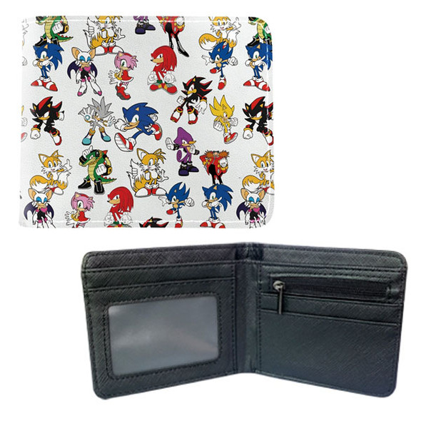 Sonic Characters Pattern - Sonic 4x5" BiFold Wallet