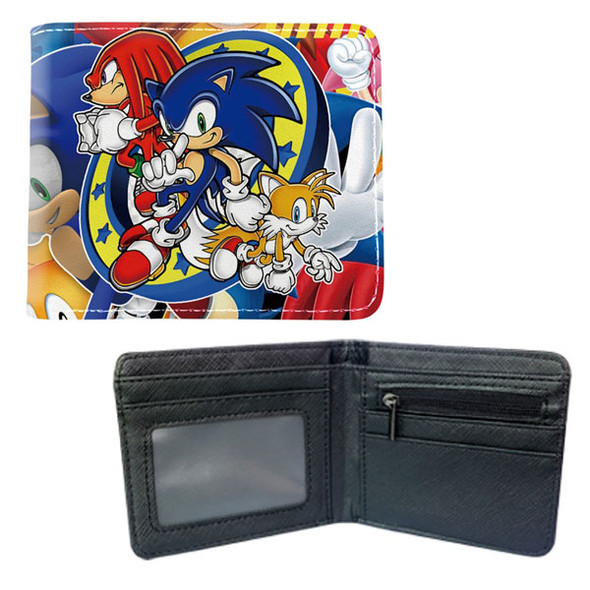Sonic Knuckles Tails Trio - Sonic 4x5" BiFold Wallet