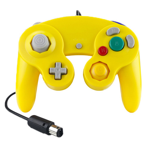 Gamecube Rumble Analog Controller Pad - Yellow (Hexir)