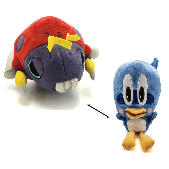 Motobug & Flicky - Sonic The Hedgehog 10" Reversible Plush (Great Eastern)