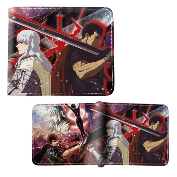 Guts and Griffith Style B - Berserk 4x5" BiFold Wallet Guts and Griffith Style B - Berserk 4x5" BiFold Wallet