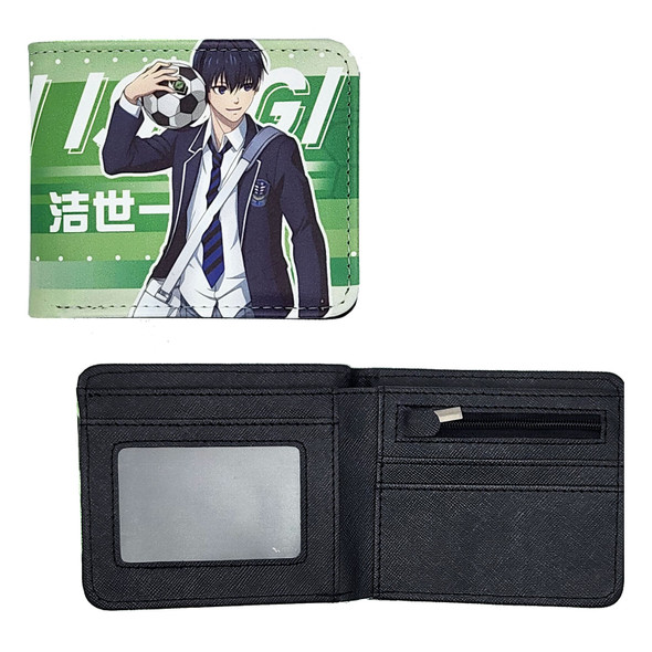 Yoichi Isagi Style A - Blue Lock 4x5" BiFold Wallet Yoichi Isagi Style A - Blue Lock 4x5" BiFold Wallet