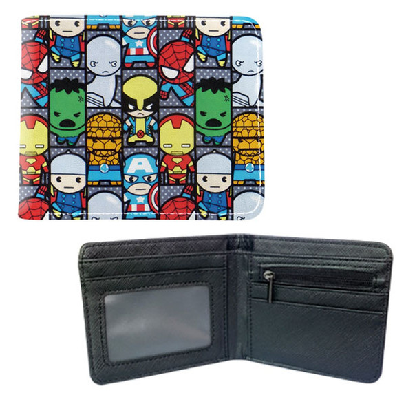 Chibi Avengers Pattern - Marvel Universe 4x5" BiFold Wallet Chibi Avengers Pattern - Marvel Universe 4x5" BiFold Wallet