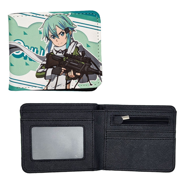 Sinon Style A - Sword Art Online 4x5" BiFold Wallet Sinon Style A - Sword Art Online 4x5" BiFold Wallet