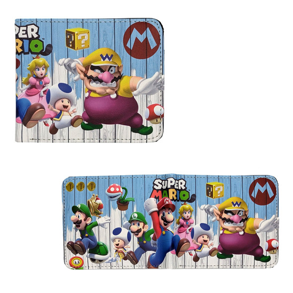 Wario Action - Super Mario Bros 4x5" BiFold Wallet Wario Action - Super Mario Bros 4x5" BiFold Wallet