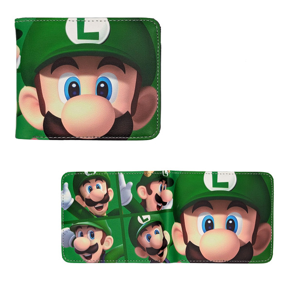 Luigi Poses - Super Mario Bros 4x5" BiFold Wallet