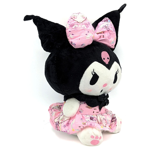 Kuromi Pink Dress - Hello Kitty 10" Plush