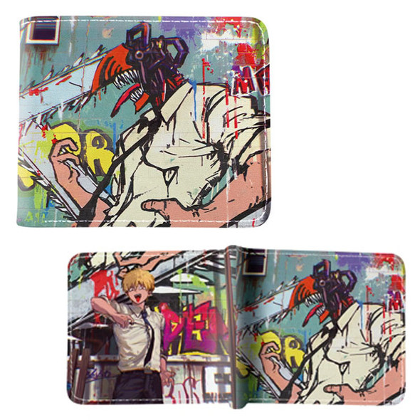 Color Manga Chainsaw Man - Chainsaw Man 4x5" BiFold Wallet Color Manga Chainsaw Man - Chainsaw Man 4x5" BiFold Wallet