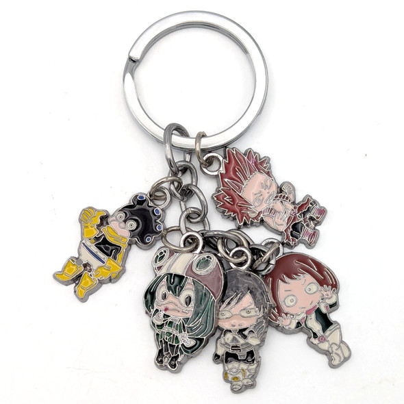Asui Iida Kirishima Mineta & Uraraka - My Hero Academia 5 Pcs. Keychain