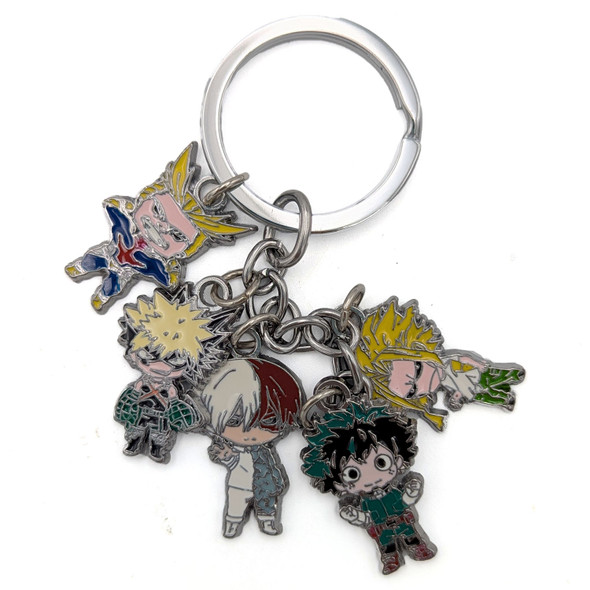 All Might Bakugo Deku & Todoroki - My Hero Academia 5 Pcs. Keychain