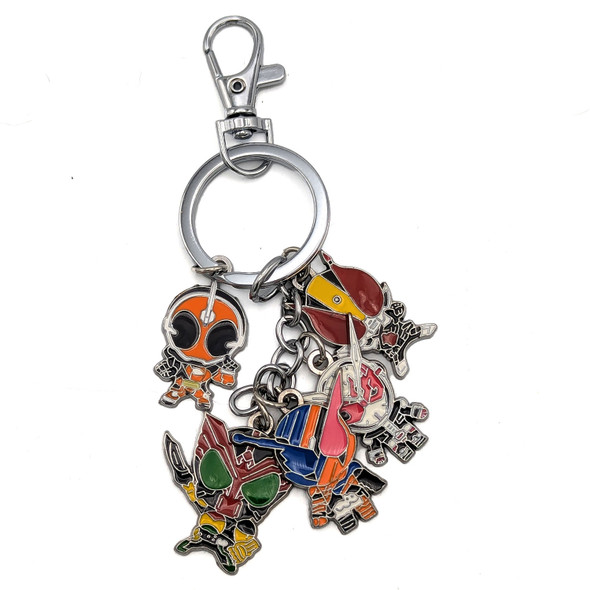 Build Gaim Ghost Fourze & Kabuto - Kamen Rider 5 Pcs. Keychain