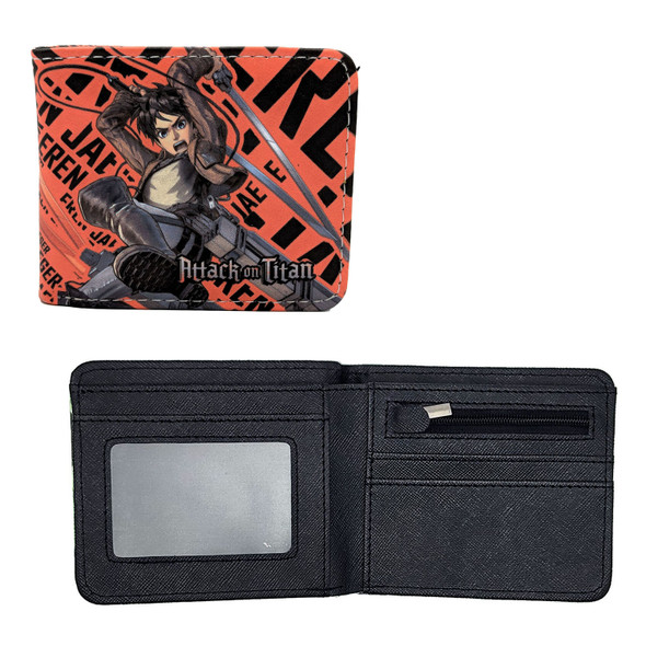 Eren Yeager Style A - Attack on Titan 4x5" Bi-Fold Wallet