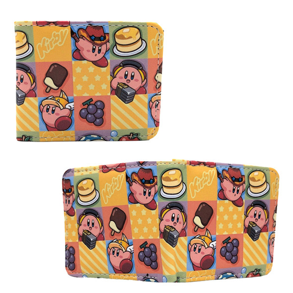 Kirby & Food Grid - Kirby 4x5" BiFold Wallet