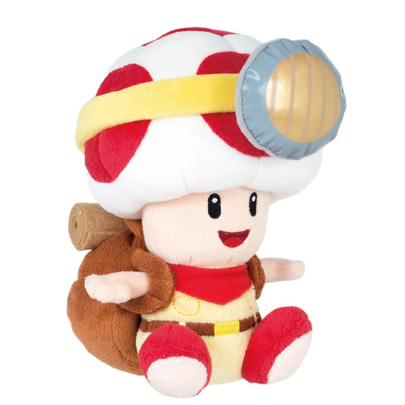 Captain Toad Sit - Super Mario Bros 7" Plush (San-Ei) 1408