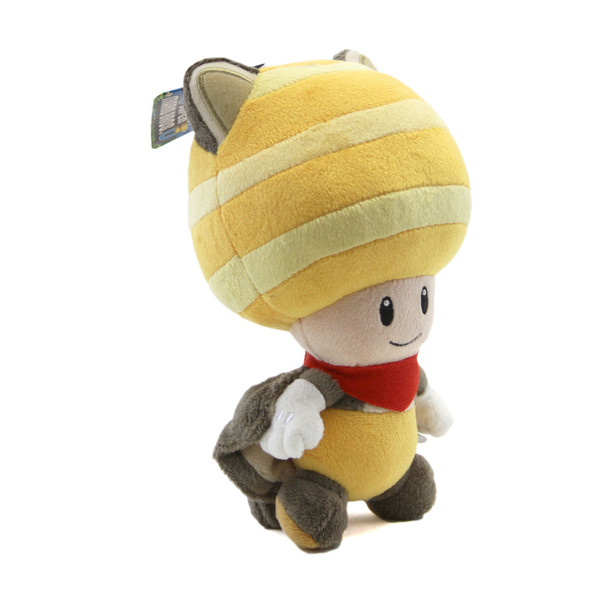 Flying Squirrel Yellow Toad - Super Mario Bros 8" Plush (San-Ei) 1314