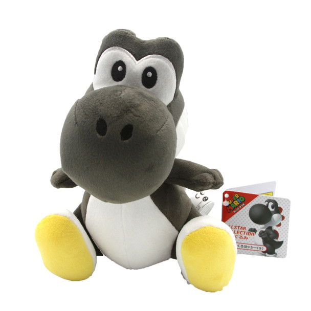 Black Yoshi - Super Mario Bros 6" Plush (San-Ei) 1392