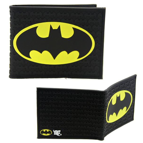 Black Batman Logo - DC Comics 4x5" BiFold Flat Wallet Black Batman Logo - DC Comics 4x5" BiFold Flat Wallet