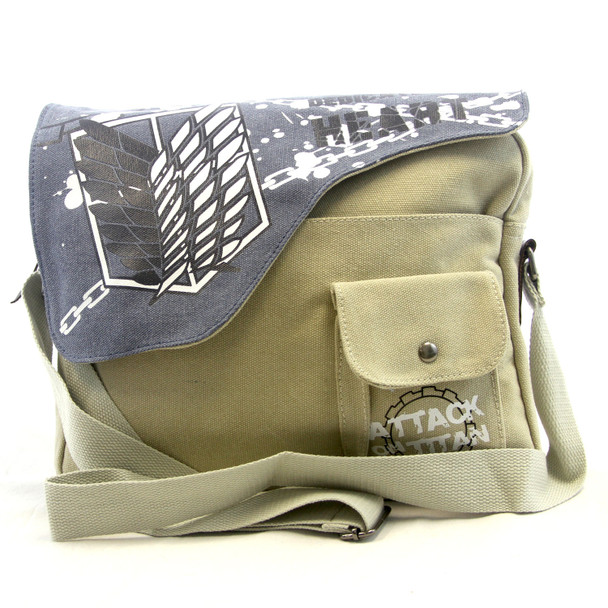 Survey Corps - Attack on Titan 14" Canvas Messenger Bag