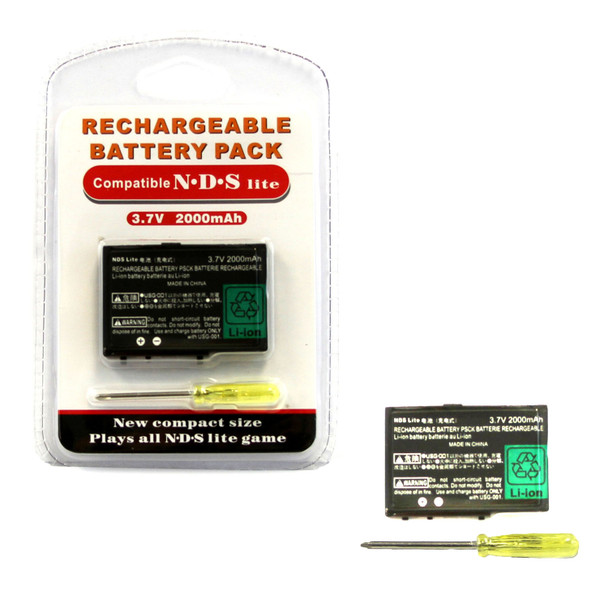 DS Lite Rechargeable Li-ion Battery Pak 2000 mAh 3.7V (Hexir)