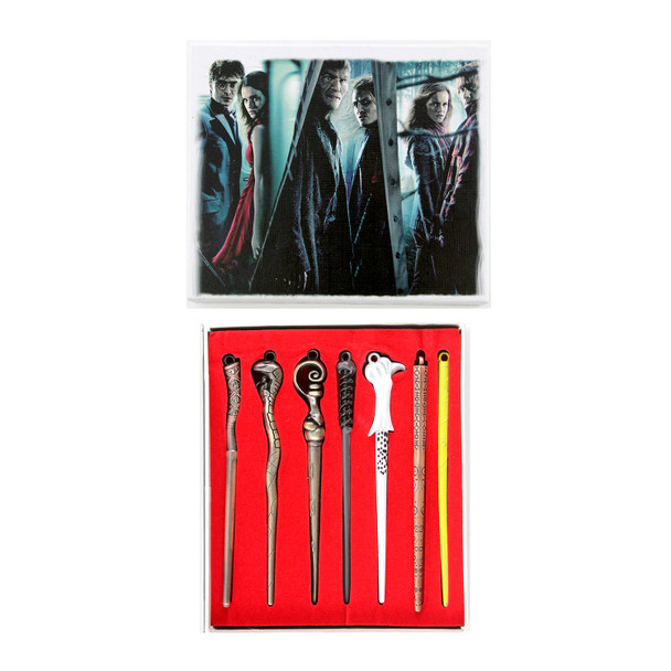 Wands - Harry Potter 7 Pcs. Keychain Set