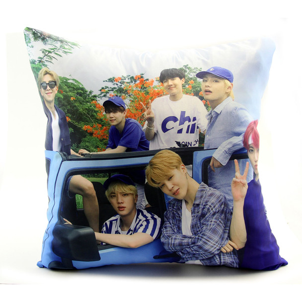 Summer in Saipan Group Photo - BTS 15" Plush Pillow