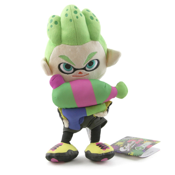 Inkling Boy Neon Green - Splatoon 9" Plush (Little Buddy) 1661