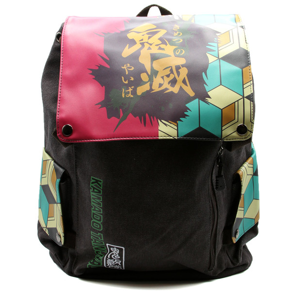 Giyu Tomioka Pattern - Demon Slayer 17" School Backpack