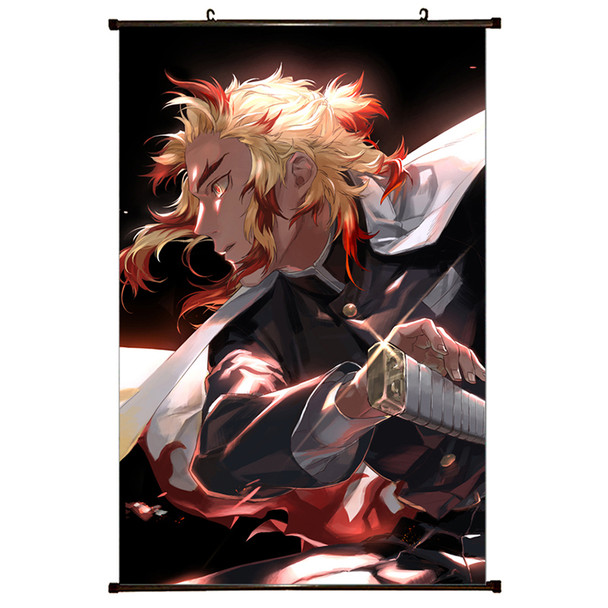Kyojuro Rengoku 2nd Form - Demon Slayer 23x35" Wall Scroll