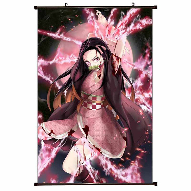 Nezuko Kamado Blood Demon Art - Demon Slayer 23x35" Wall Scroll