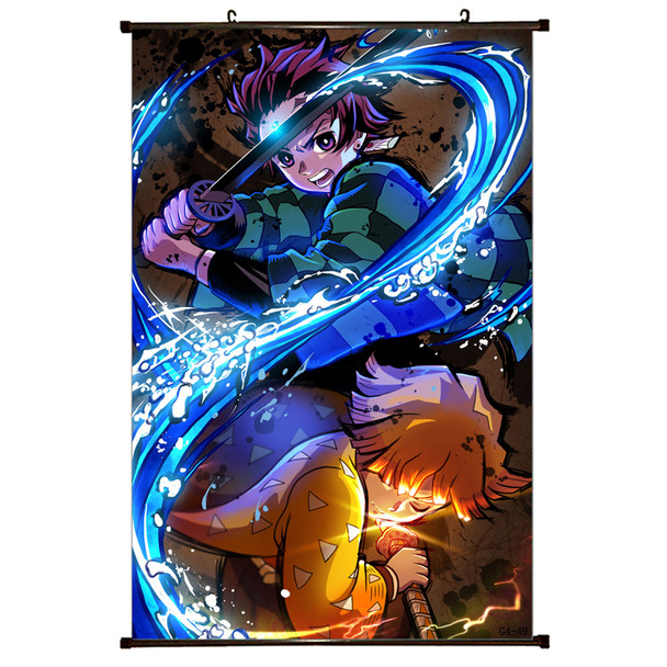 Tanjiro & Zenitsu - Demon Slayer 23x35" Wall Scroll