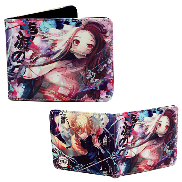 Nezuko & Zenitsu Shojo Art - Demon Slayer 4x5" BiFold Wallet