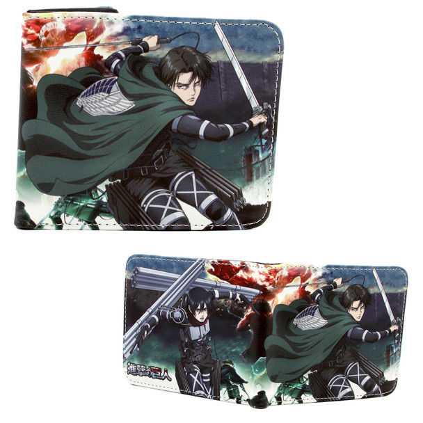 Levi and Mikasa Ackerman S4 - Attack on Titan 4x5" BiFold Wallet