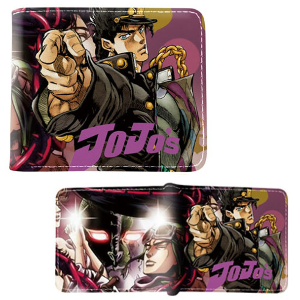 Jotaro Kujo Menacing Glare - Jojo Bizarre Adventure 4x5" BiFold Wallet Jotaro Kujo Menacing Glare - Jojo Bizarre Adventure 4x5" BiFold Wallet