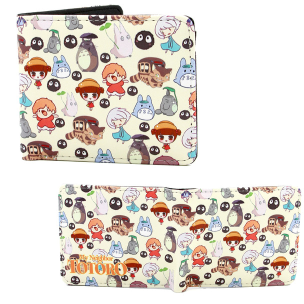 Tan Ghibli Pattern - My Neighbor Totoro 4x5" BiFold Wallet