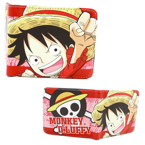 Chibi Kid Monkey D. Luffy - One Piece 4x5" BiFold Wallet Chibi Kid Monkey D. Luffy - One Piece 4x5" BiFold Wallet